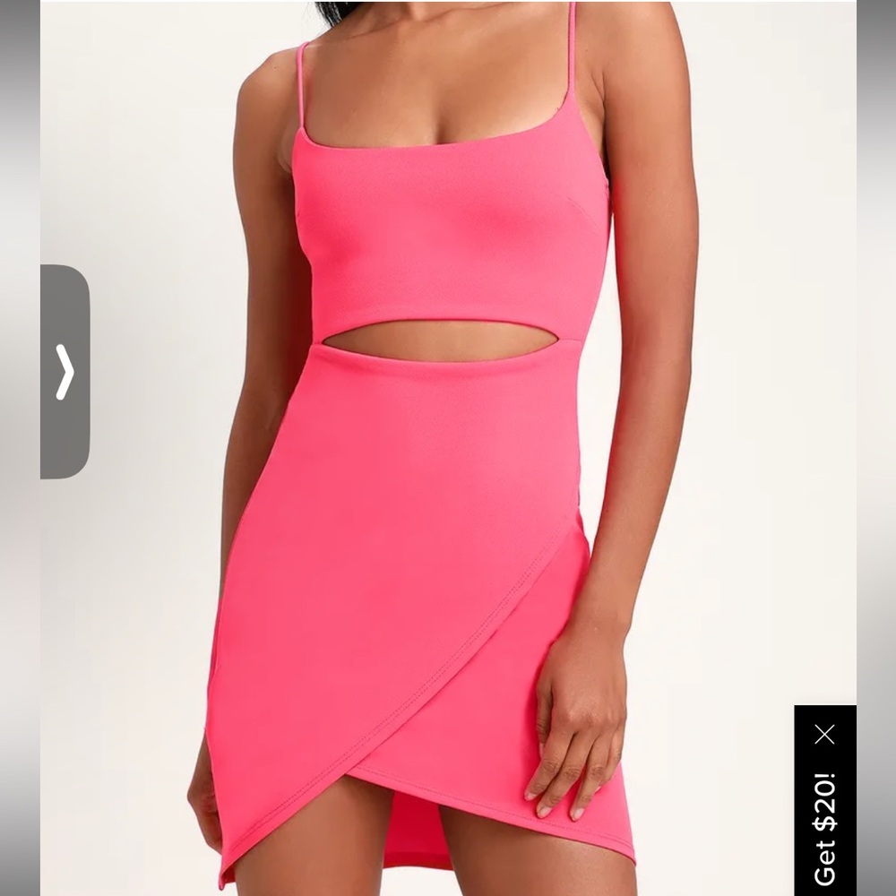 Lulus Pink Cutout Dress